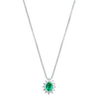 Collana Mirco Visconti Donna in Oro bianco Smeraldo DL2/B5S